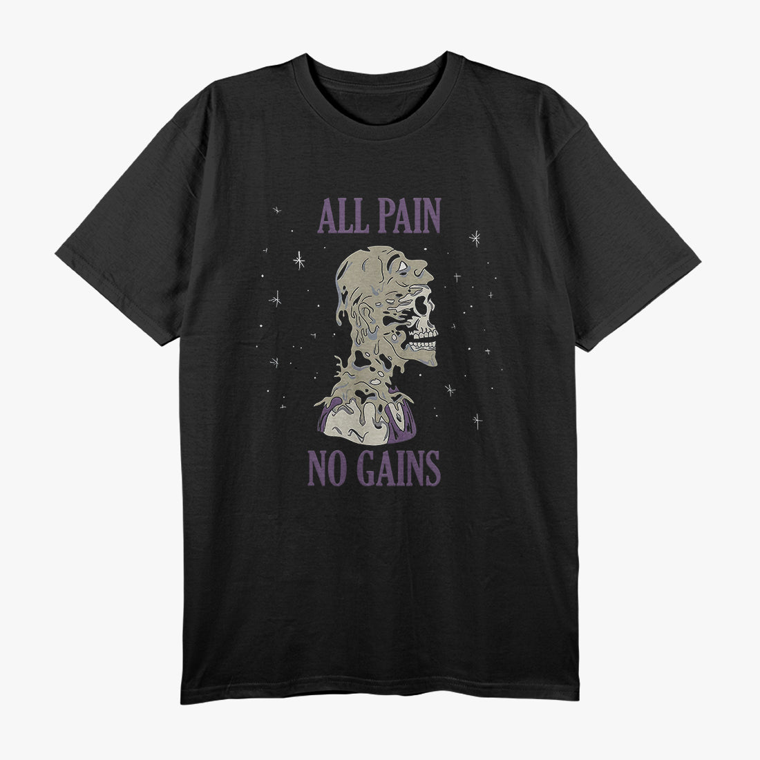 All Pain No Gains Weightlifting Gym Training Powerlifting T-Shirt