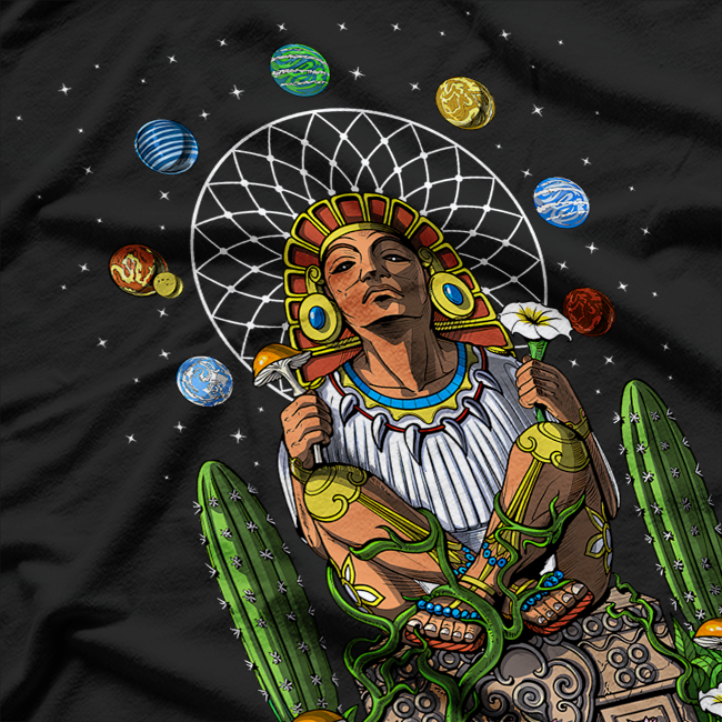 Aztec God: Ancient Maya and Native Deity of the Americas T-Shirt
