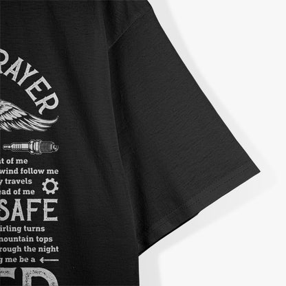 Biker's Prayer Vintage Motorcycle Biker Biking Motorcycling T-Shirt