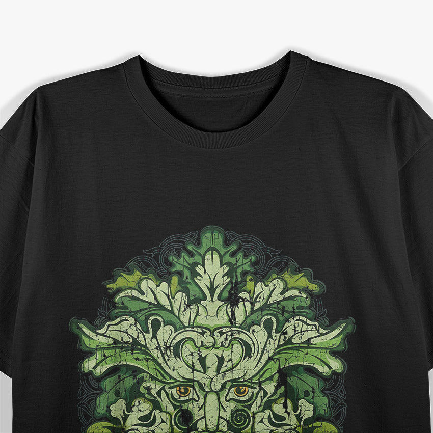 Celtic Green Man Pagan Symbolism and Irish Heritage T-Shirt