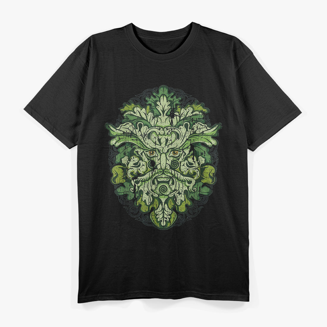 Celtic Green Man Pagan Symbolism and Irish Heritage T-Shirt