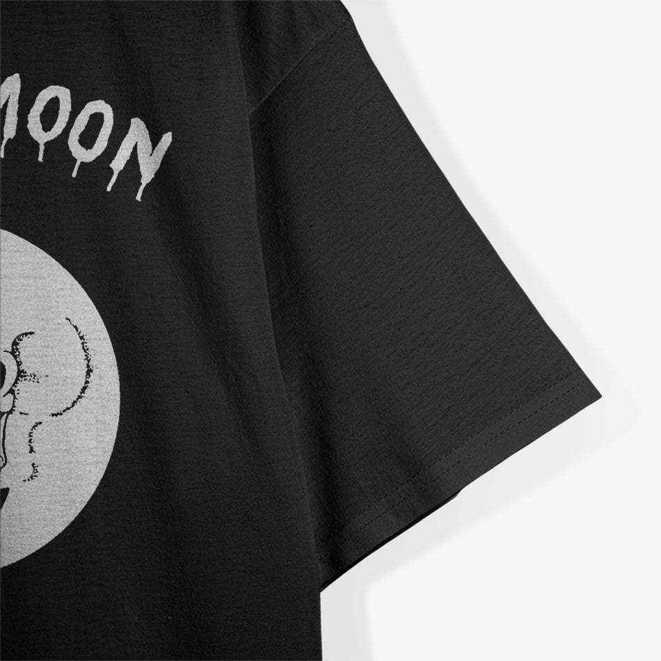 Dead Skull Moon Eerie Fusion of Darkness and Cosmic Mystery T-Shirt
