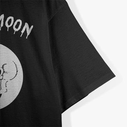 Dead Skull Moon Eerie Fusion of Darkness and Cosmic Mystery T-Shirt