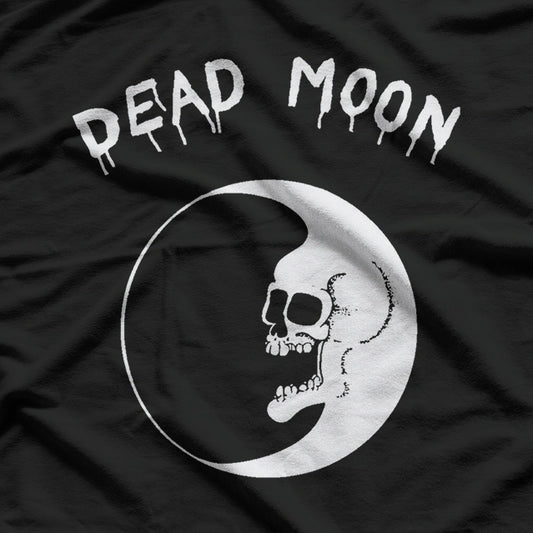 Dead Skull Moon Eerie Fusion of Darkness and Cosmic Mystery T-Shirt