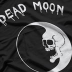 Dead Skull Moon Eerie Fusion of Darkness and Cosmic Mystery T-Shirt