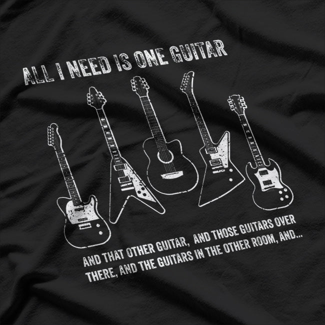 Funny Vintage Guitar Collection A Classic Tribute T-Shirt