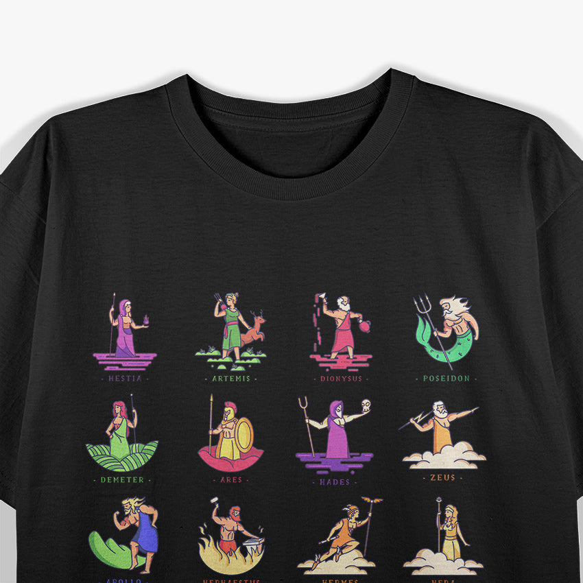Greek Mythology Gods The Divine Pantheon of Ancient Greece T-Shirt