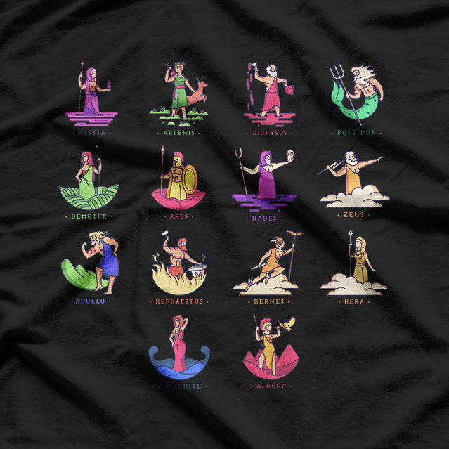 Greek Mythology Gods The Divine Pantheon of Ancient Greece T-Shirt