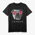 London UK English Bulldog Sunglasses Flag T-Shirt
