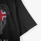 London UK English Bulldog Sunglasses Flag T-Shirt