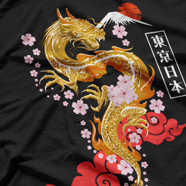 Japanese Dragon of Tokyo Mythical Power and Tradition T-Shirt