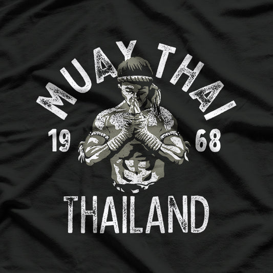 Muay Thai Thailand Vintage Combat Art of the Land of Smiles T-Shirt