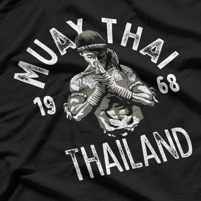 Muay Thai Thailand Vintage Combat Art of the Land of Smiles T-Shirt