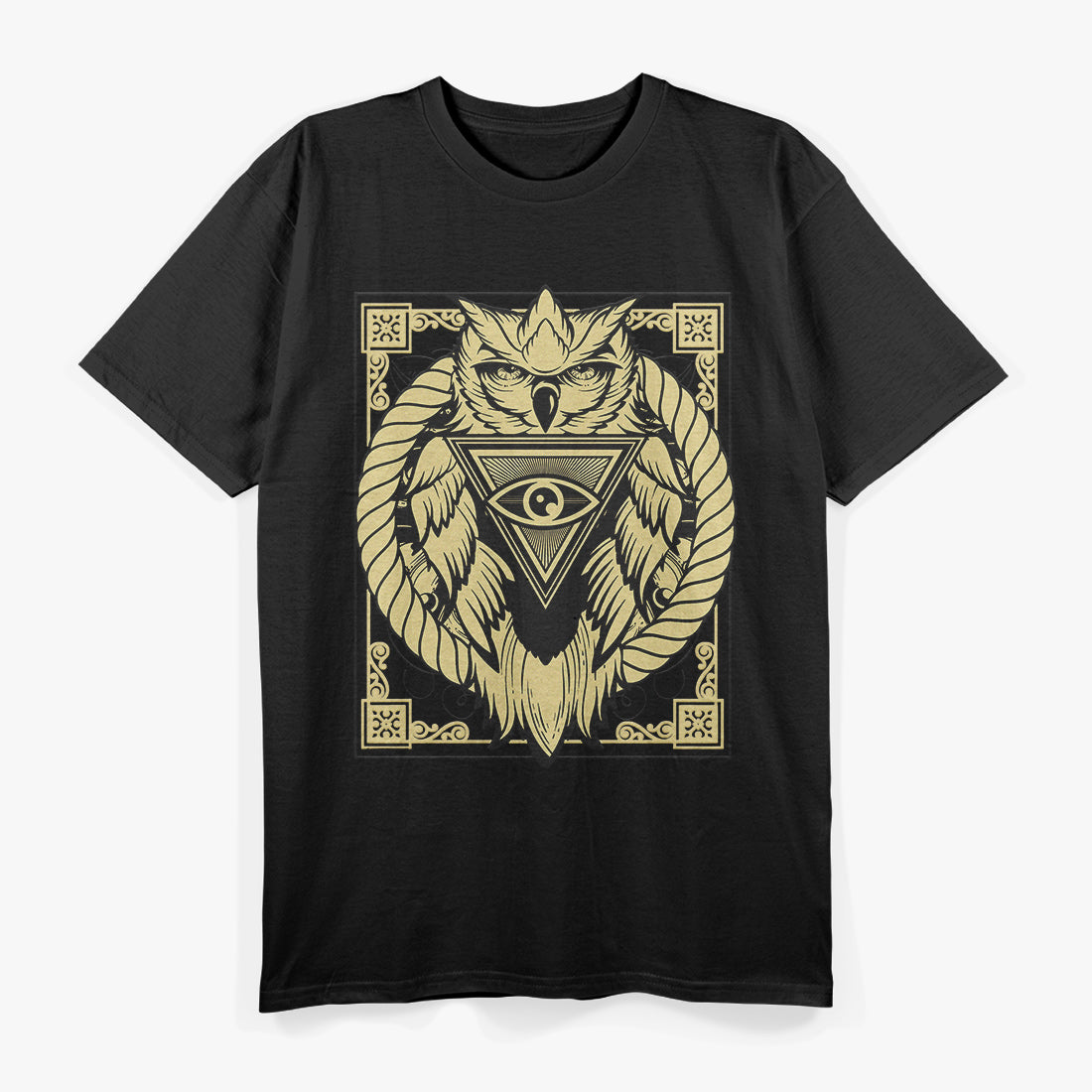 Owl Pyramid A Symbol of Ancient Wisdom and Vision T-Shirt