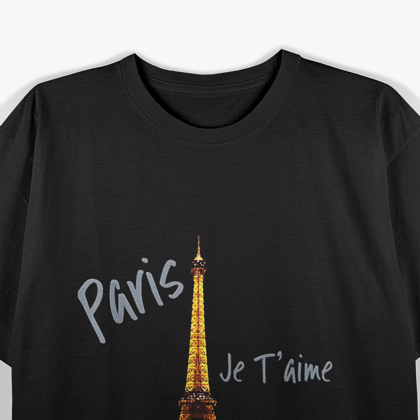 Retro Eiffel Tower Paris Shirt Vintage I Love Paris France T-Shirt