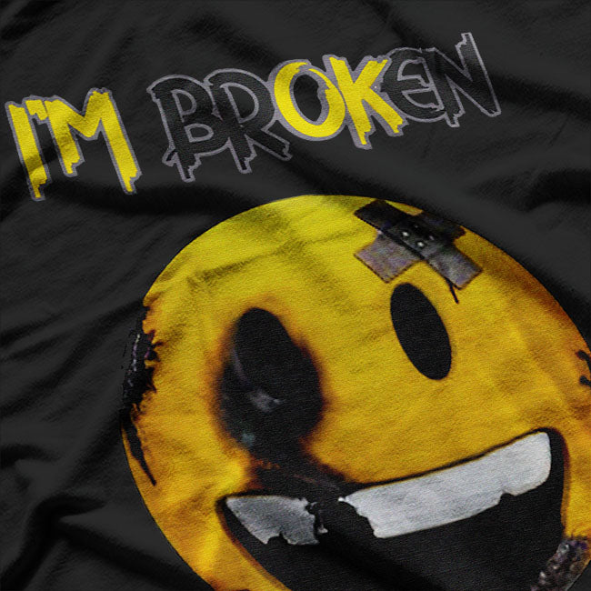 Broken but Smiling Invisible Illness Awareness T-Shirt