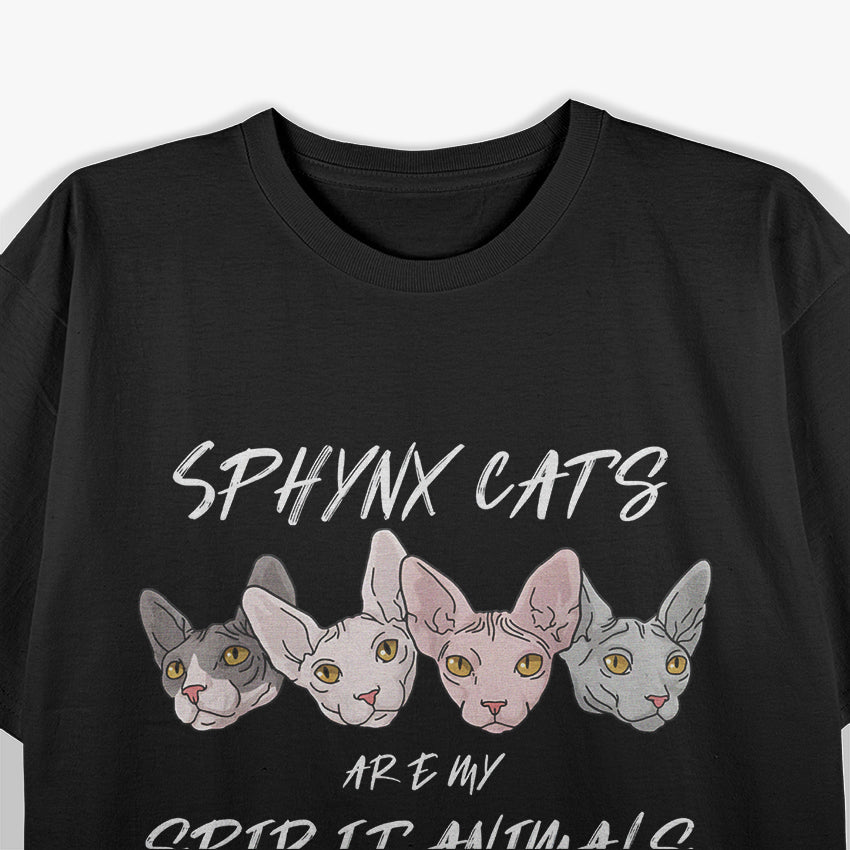 My Spirit Animal Hairless Cat Owner Cats Sphynx Cat Face T-Shirt