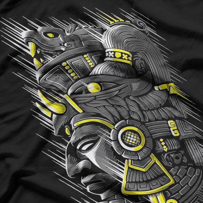 Maya Statue Tribute to Native Aztec Civilization T-Shirt