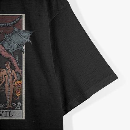 The Devil Tarot Card Embrace the Power of Temptation and Transformation T-Shirt