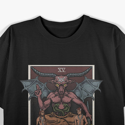 The Devil Tarot Card Embrace the Power of Temptation and Transformation T-Shirt