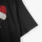 Tuxedo Cat Meow Santa Tuxie Christmas Tree Lights Cat Catmas T-Shirt