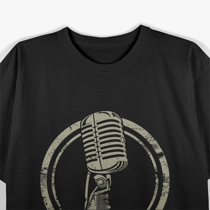 Vintage Microphone - Gift vocalist T-Shirt