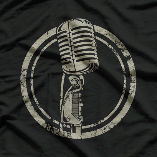 Vintage Microphone - Gift vocalist T-Shirt
