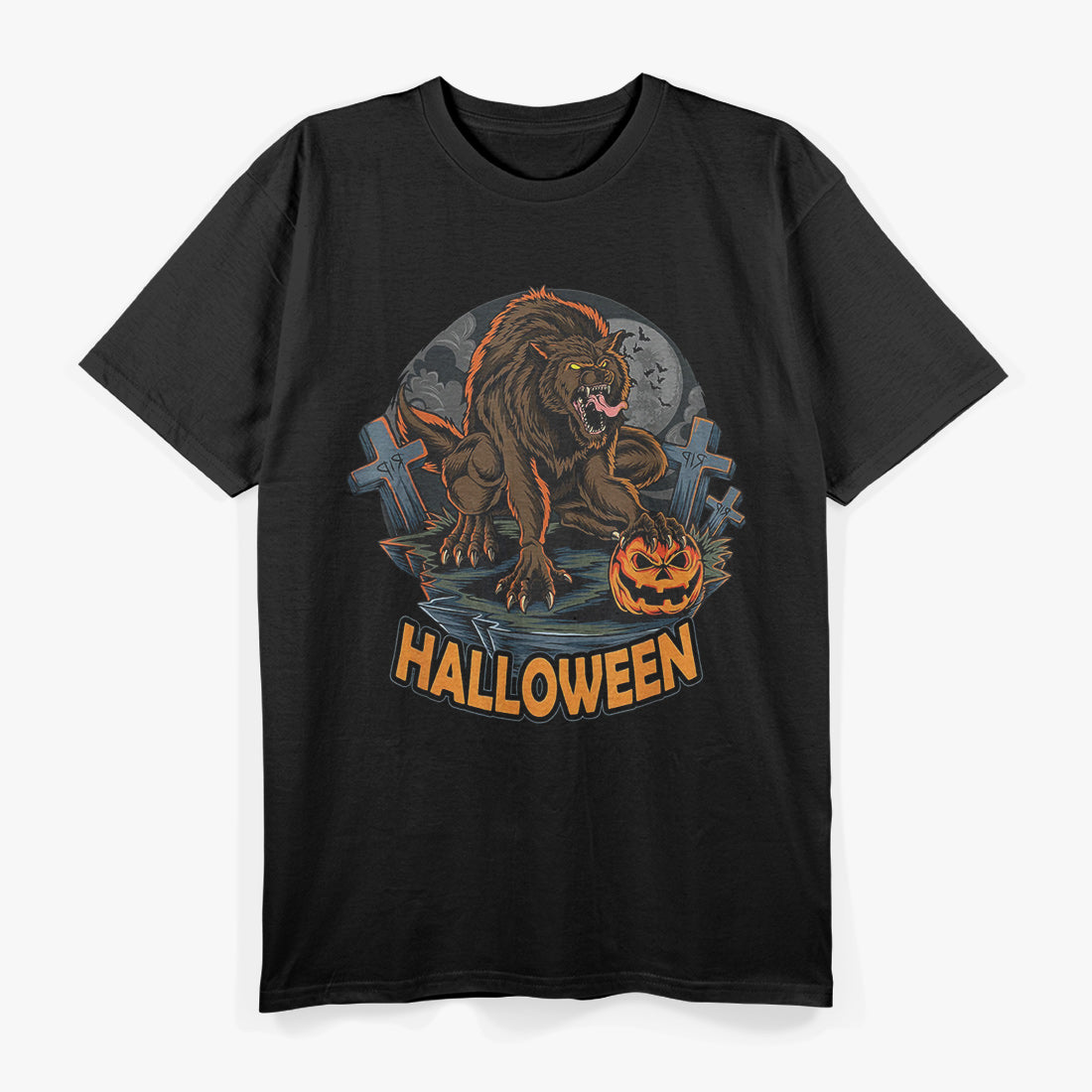 Werewolf Halloween Howl at the Full Moon T-Shirt