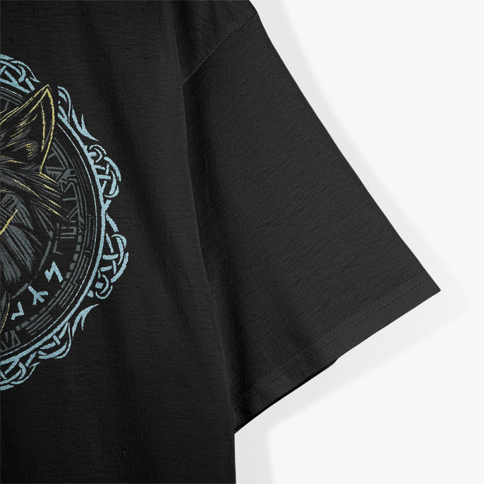 Wolf of Odin: The Fearsome Fenrir in Norse Mythology T-Shirt
