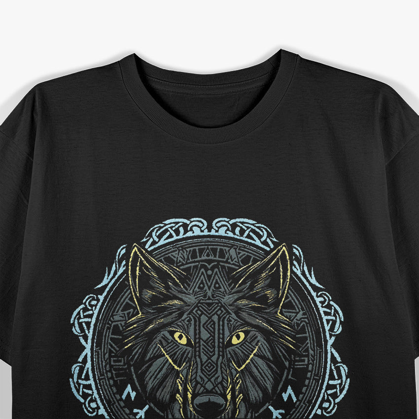 Wolf of Odin: The Fearsome Fenrir in Norse Mythology T-Shirt