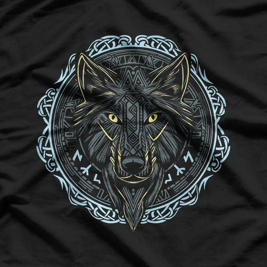 Wolf of Odin: The Fearsome Fenrir in Norse Mythology T-Shirt