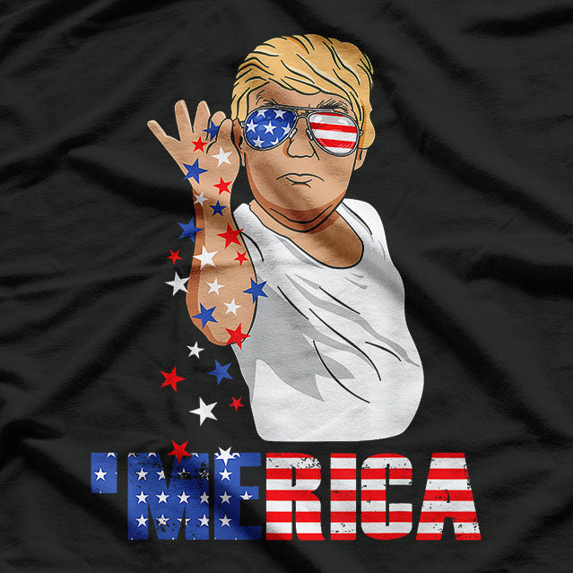 Funny Trump Salt Merica Freedom 4th of July T-Shirt