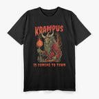 Krampus Is Coming to Town - A Dark Twist on Holiday Cheer T-Shirt