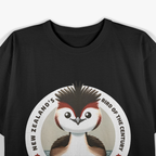 The Puteketeke New Zealand's Bird of the Century Flower T-Shirt