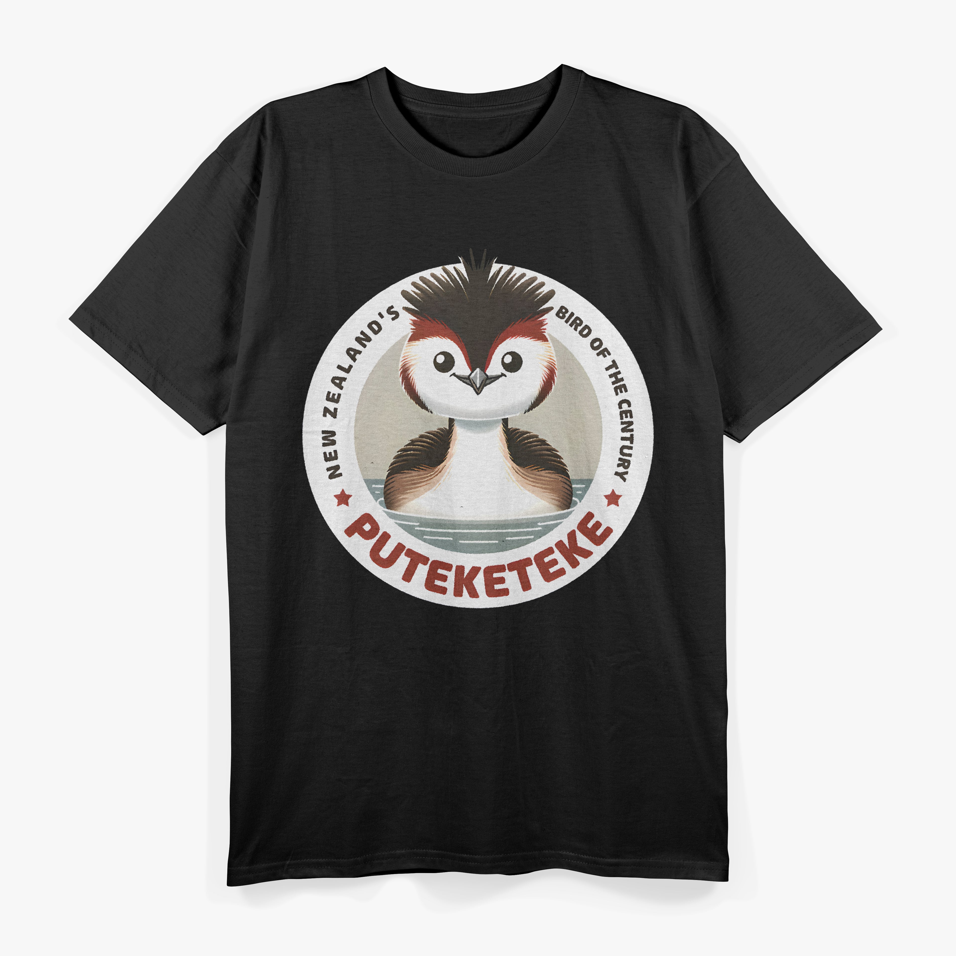 The Puteketeke New Zealand's Bird of the Century Flower T-Shirt