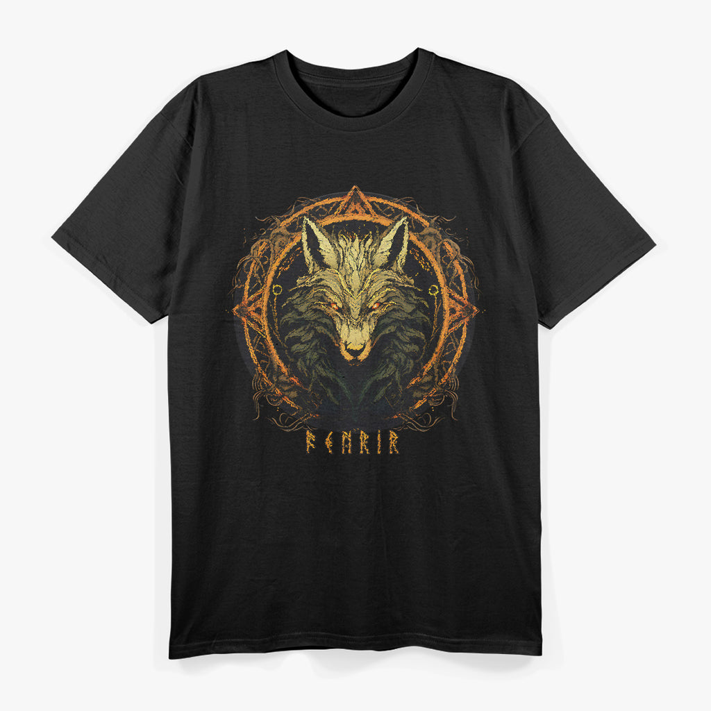 Fenrir: The Nordic Wolf of Fate and Destiny T-Shirt