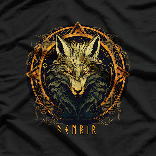 Fenrir: The Nordic Wolf of Fate and Destiny T-Shirt