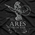 Ares: The Greek God of War - Power, Strength, and Battle T-Shirt
