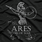 Ares: The Greek God of War - Power, Strength, and Battle T-Shirt