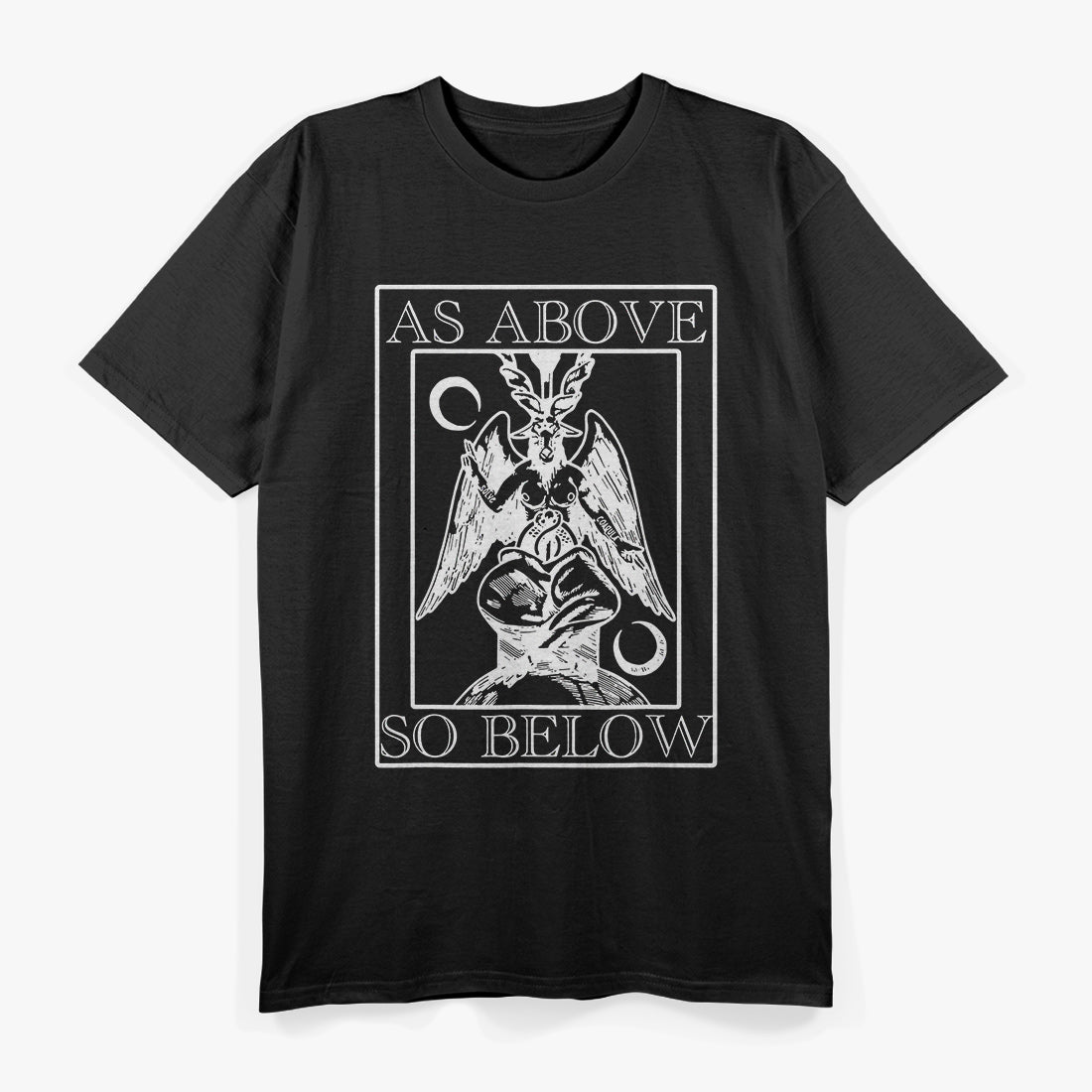 As Above, So Below Baphomet Occult Satanic Symbol of Balance and Power T-Shirt