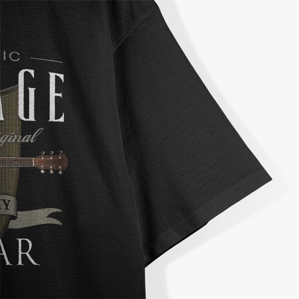 Authentic Vintage Guitar Music - A Tribute to Classic Sounds T-Shirt