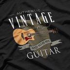 Authentic Vintage Guitar Music - A Tribute to Classic Sounds T-Shirt