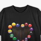 Billiard Pool: 8 Ball and Billiard Player Lover Design T-Shirt