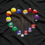 Billiard Pool: 8 Ball and Billiard Player Lover Design T-Shirt