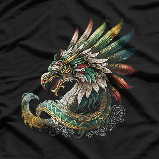 Feathered Serpent Quetzalcoatl in Aztec and Mexican Mythology T-Shirt