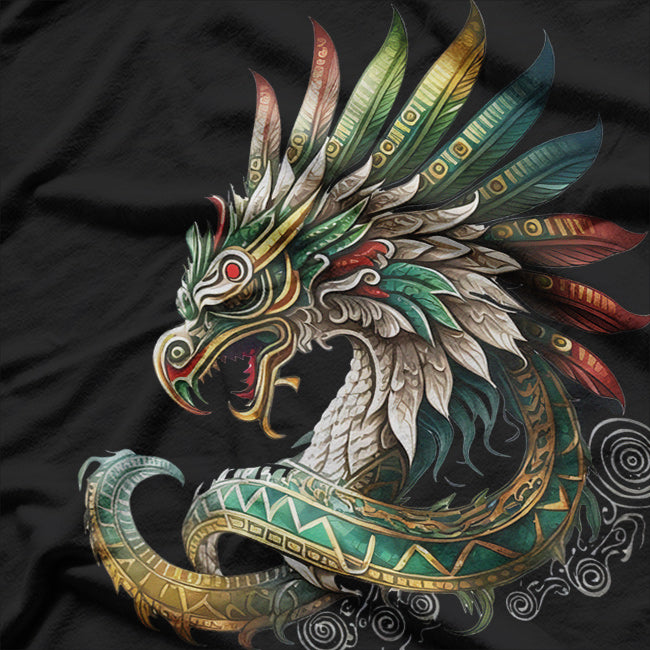 Feathered Serpent Quetzalcoatl in Aztec and Mexican Mythology T-Shirt