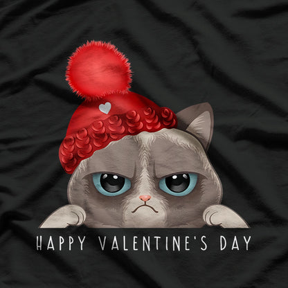 Funny Happy Valentine's Day Cat Love T-Shirt