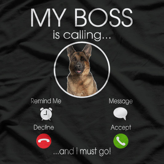 German Shepherd My Boss T-Shirt