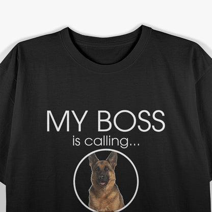 German Shepherd My Boss T-Shirt