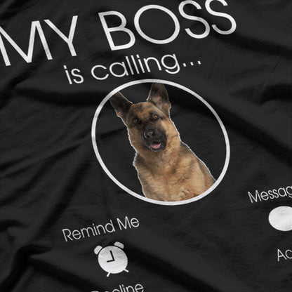 German Shepherd My Boss T-Shirt